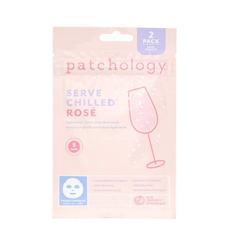 Patchology Serve Chilled ™ Rosé Sheet Mask (2 Pack) - Освіжаюча маска з екстрактом троянди 